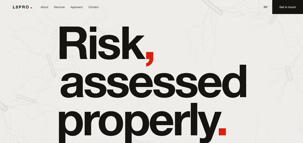 L8 Pro — Consultancy website built by Studio 103